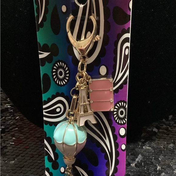 Gold Star Hot Air Balloon Bag/Key Charm - Picture 5 of 5